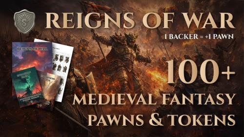 Reigns of War - 100+ Medieval Fantasy Tokens