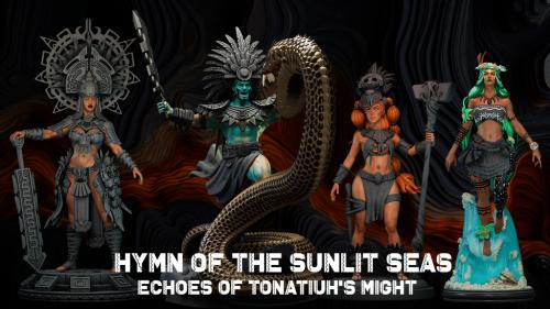 Hymn of the Sunlit Seas: Echoes of Tonatiuh s Might