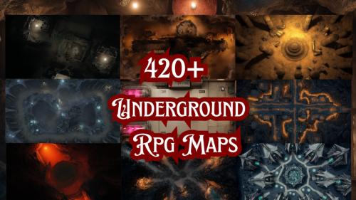 Underground RPG Maps for TTRPGs and vtt