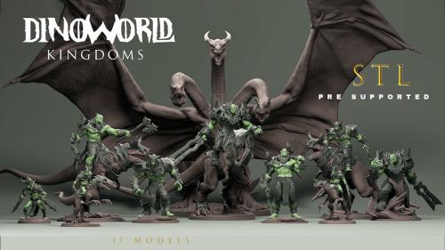 Dinoworld kingdoms vol 2 STL miniatures