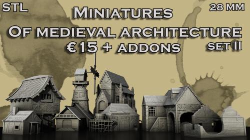 Miniatures of medieval architecture