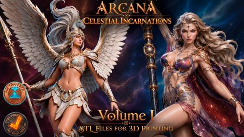 Arcana: Celestial Incarnations – 3D Printable STL Miniatures