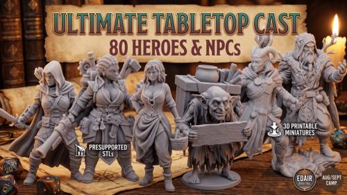 Ultimate Tabletop Cast: 80 Heroes & NPCs
