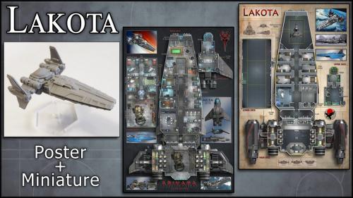Lakota: Starship Map & Miniature