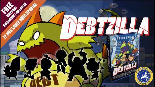 Debtzilla | Secret Identity Superhero Board Game