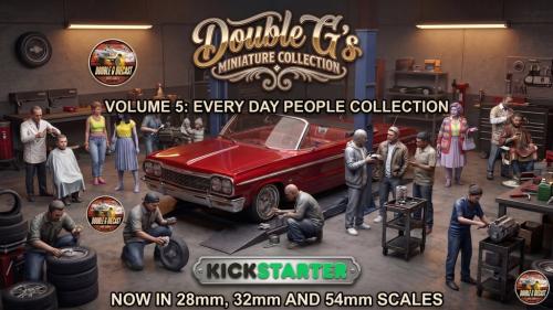 300+ Everyday People 3D Models: 28mm, 32mm & 54mm Miniatures