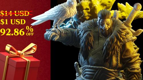 Vikings and Skeletons Set - 3D Printable Models