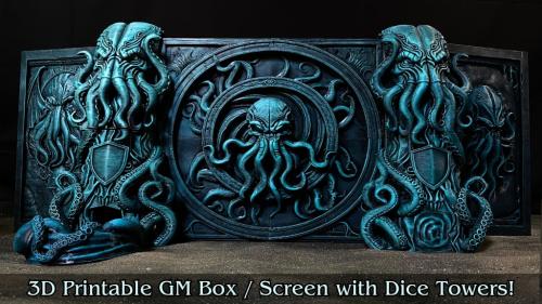 Modular GM Box 2 - 3D printable DM Screen - STL Files
