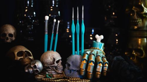GhostBrush: MoonLight Miniature Paint Brush Set