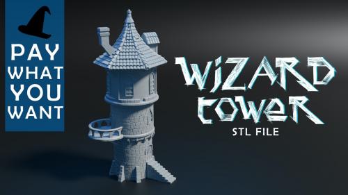 Wizard Tower 3D Printable STL File - Pay What You Want