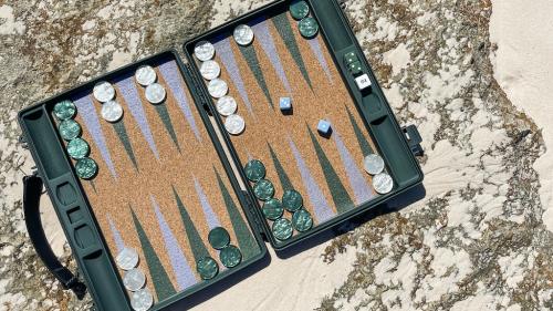 GAMMN: A Backgammon Board Built to Go Anywhere.