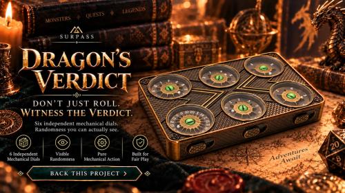 Dragon s Verdict: 6-in-1 Mechanical Metal RPG Dice Set