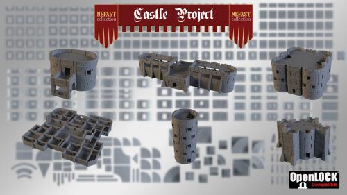 Castle Project - 3D printable Castle compatible OpenLOCK!
