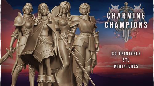 Charming Champions II - STL miniatures for 3D printing