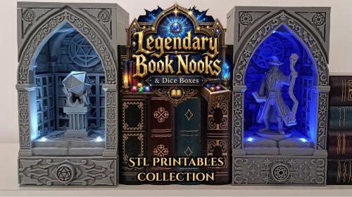 Legendary Book Nooks and Dice Boxes Printables Collection