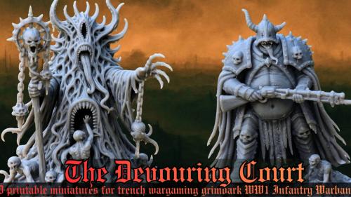 The Devouring Court: 3D Printable Trench Heretic Warband STL
