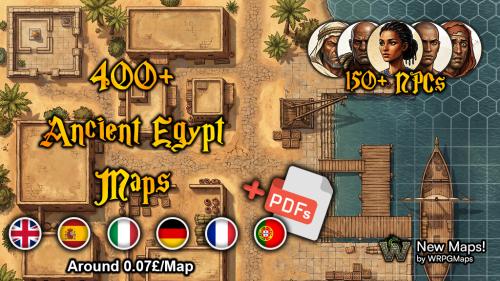 📜 RPG Maps — 400+ Ancient Egypt Maps 🏺⚖️