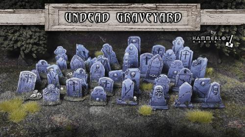 Undead Graveyard - Scenery for RPG and Wargames