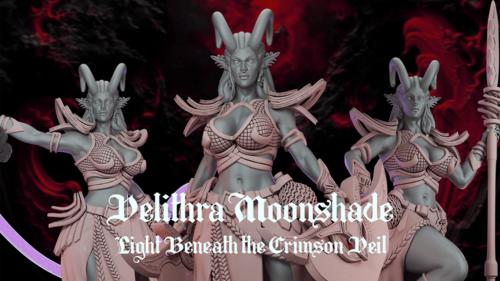 Velithra Moonshade: Light Beneath the Crimson Veil