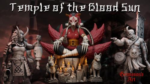 Temple of the Blood Sun | 32mm stl files for 3d printing