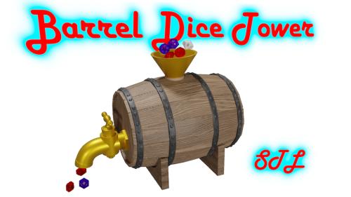 Barrel Dice Tower STL 3d Printing