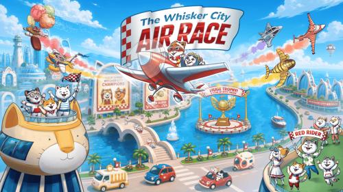 Whisker City Air Race board game