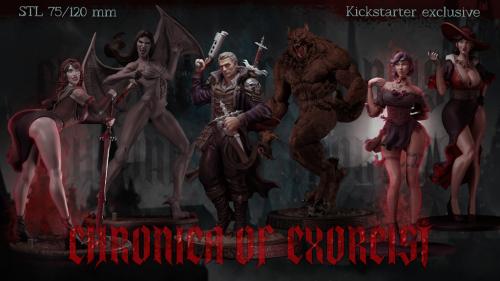 Chronica of Exorcist - Dark Fantasy STL for 3D Printing