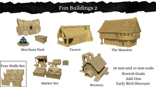 Fun Buildings 2 - 3D Printable