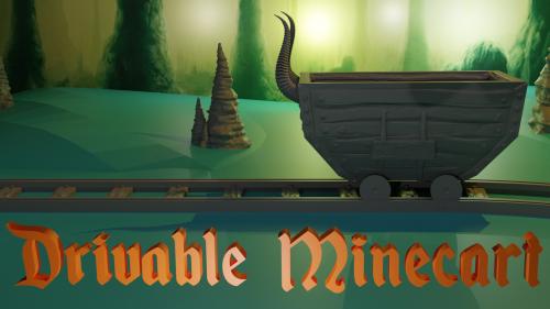 Drivable minecart for your miniatures