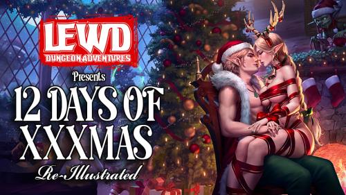 Lewd Dungeon Adventures: 12 Days of XXXMas (Re-Illustrated)