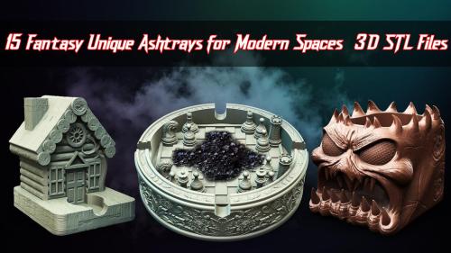 Fantasy Unique Ashtrays for Modern Spaces - 3D STL Files