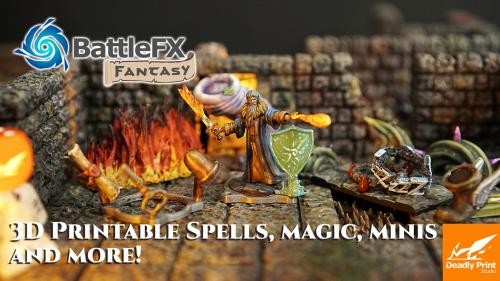 BattleFx Fantasy: 3D Printable Spells, Magic, props and more