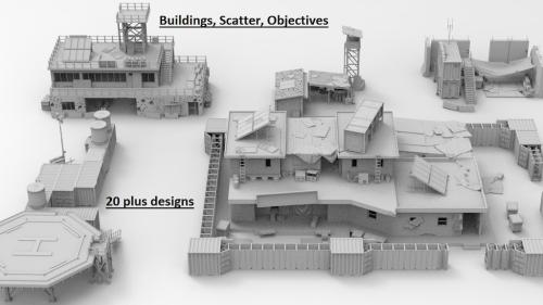 WoWBuildings Modern War The Resupply 3D printable stl files