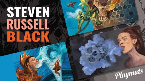 MTG Artist Steven Russell Black Playmats