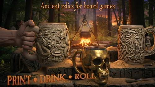 The Circle of Wonders: 3D Printable Fantasy Can Holders