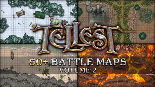 Maps of Tellest, Volume 2: 50+ more maps for TTRPGs