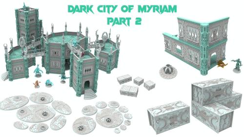 Dark city of Myriam, Elven modular buildings and accessories