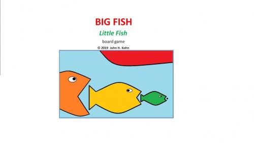 Big Fish/Little Fish - a (manufactured) solo board game