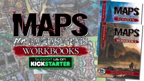 MAPS FOR FANTASY RPGs Workbook 2 - Softcover Book of Maps!