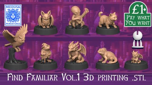 Find Familiar Volume 1 - 3d Printing Miniature stl s