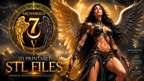 The 7 Archangels Vol 5: 3D Printable Pin-Ups and NSFW STL