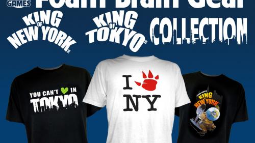 Foam Brain Gear: King of Tokyo and King of New York Shirts