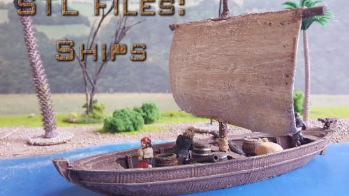 3D printable ships and accessories (STL Files)