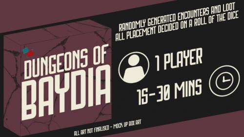 Dungeons of Baydia - A single player board game.