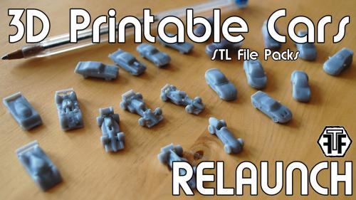 3D Printable Cars (STL Files) Relaunch