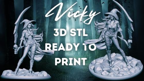 Vicky - The Witch Reaper - Pre-supported STL