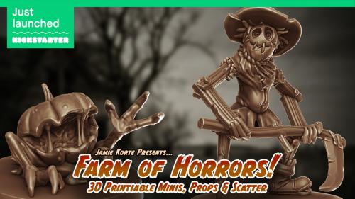 Farm of Horrors! - 3D printable miniatures