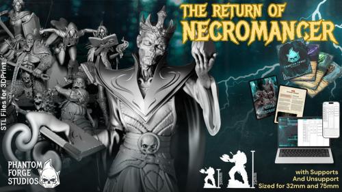 The Return of the Necromancer: 3D STL RPG Set