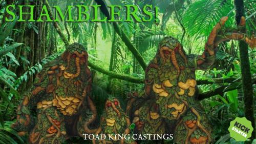 Shamblers! 28mm Shambling Mounds by Toad King Castings