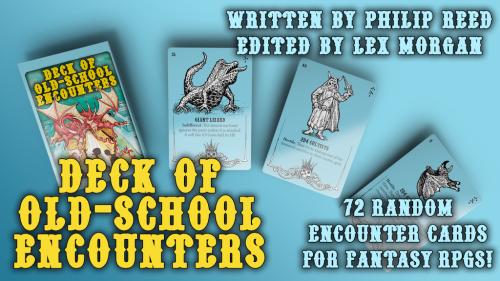 Deck of Old-School Encounters, Systemless Fantasy RPG Cards